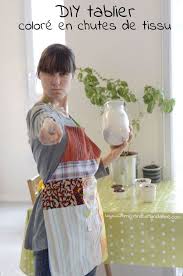Diy Tablier De Cuisine En Chutes De Tissus Clementine La Mandarine Chute De Tissu Tablier Cuisine Tablier
