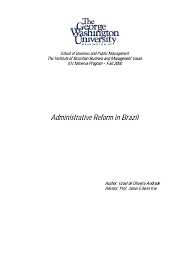 Administrative Reform in Brazil Administrative Reform in Brazil