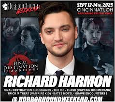 HorrorHound Weekend returns to Cincinnati, OHIO September 12-14th, 2025.  Discount tickets are NOW AVAILABLE! Visit http://horrorhoundweekend.com to  secure your tickets! We are excited to reveal a new guest for HHW: Richard  Harmon! #