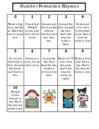 Writing Numbers Rhymes Worksheets Teaching Resources Tpt