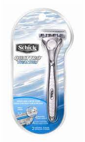 Schick razor handle on the site are from reliable brands that use ergonomic designs to ensure the. Amazon Com Schick Quattro Razor Cartridges Titanium Coated Blades 1 Razor 2 Cartridges Pack Of 2 Beauty