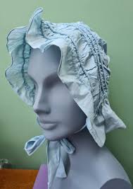 19th Century Traditional Cotton Field Bonnet Hand Sewn and Corded From  Dorset, Child's?
