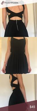 Topshop Heart Cutout Black Dress Top Shop Dress Mini Black Dress Sweater Fashion