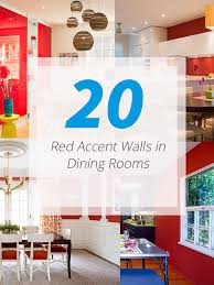 View in gallery our striped accent wall madness method. 20 Fab Red Accent Walls In Dining Rooms Home Design Lover