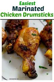 Einfache Marinierte Gebackene Hahnchenkeulen Einfache Gebackene Hahnchenkeulen Marinierte Hahnchenkeule Rezepte Huhnchenrezepte Drumstick Rezepte