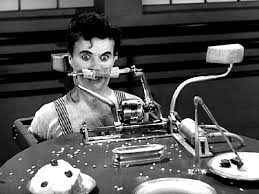 Modern times, charlie chaplin's last outing as the little tramp, puts the iconic character to work as a giddily inept factory employee who becomes smitten with more than any of his other movies, modern times represents for me the broadest swath of chaplin's genius, having written, directed, produced. Movie Review Modern Times 1936