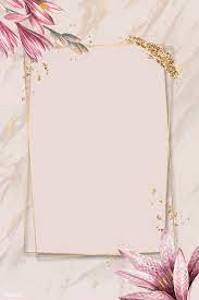 download premium illustration of pink amaryllis pattern with gold frame pink amaryllis flower background wallpaper pink background