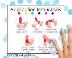 Color Street Nail Polish Strips Are So Easy To Apply Look At The Instruction No Special Tools Needed And N Color Street Nails Color Street Nail Polish Strips Never apply them when they are cold or they will not stick properly.