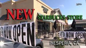 New Starbucks Now Open In Hesperia Ca Hesperia Starbucks Store Starbucks