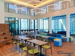 Bathrooms include showers with rainfall showerheads, bathrobes, slippers, and bidets. Coworking Space G Tower Klcc Hot Desk The Space Hubs
