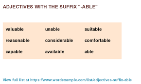 نتیجه جستجوی لغت [able] در گوگل