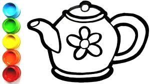 Secara taksonomis, ikan tersebut termasuk dalam. Cara Menggambar Dan Mewarnai Teko Bunga Ketel Bunga Youtube