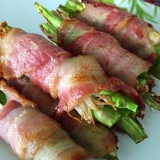 Airfry Bacon Wrapped Asparagus Enoki Mushroom Bacon Wrapped Asparagus Air Frier Recipes Air Fryer Recipes