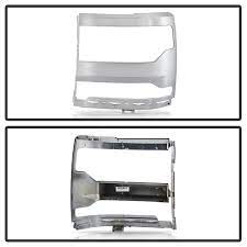 Left Side Chrome Head Light Trim Bezel Cover For 2016-2019 Chevy Silverado  1500 | eBay