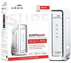 How to find downstream and upstream signal levels? Amazon Com Arris Surfboard Sb6190 Docsis 3 0 Cable Modem Approved For Cox Spectrum Xfinity Others White Computers Accessories