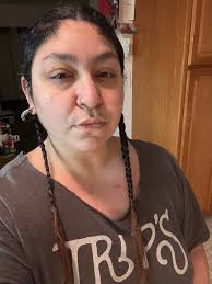 I had shaved my head to a Mohawk when Standing Rock happened. This is all  the braid I get for now. For Cole. May you find peace in the other side. May