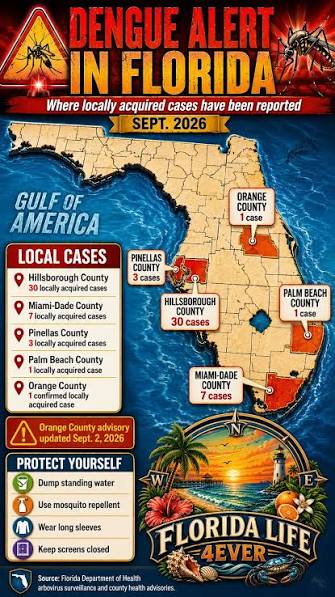Three Florida counties have declared states of emergency as a growing outbreak of dengue has infected hundreds across the state this year.