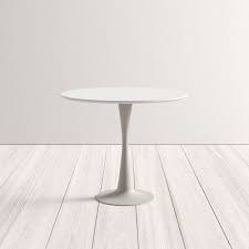 Rhiannon Dining Table Color White In 2020 Oval Table Dining Circle Dining Table Tulip Dining Table