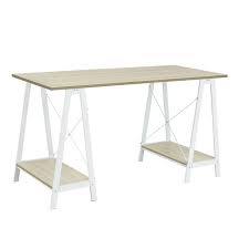 Trestles and table legs, where would we be without them? Buy Habitat Trestle Table Office Desk White Desks Argos