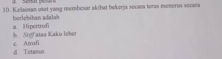 Maybe you would like to learn more about one of these? 10 Kelainan Otot Yang Membesar Akibat Bekerja Secara Terus Menerus Secara Berlebihan Adalaha Brainly Co Id