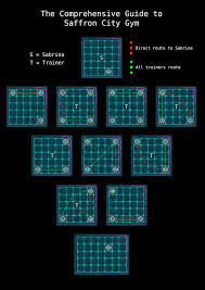 Most new yorkers log miles of walking (ac. I Made A Guide Map Over Saffron City Gym Hope It Can Help You As It Has Helped Me R Pokemonletsgo