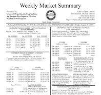Weekly Market Summary