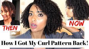 How I Got My Curl Pattern Back How To Prevent Damaged Loosened Curl Pattern Youtube