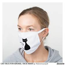 Cat Face Fun Animal Face Mask Zazzle Com Mask Face Face Mask