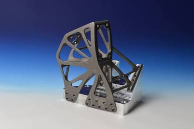 Complex aerospace components printed as a single monolithic structure to eliminate joints and failure points., AI generated