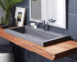 This bathroom sink is designed to be wall mounted to save space underneath. Nsl3619 S Trough 3619 Bathroom Sink In Slate