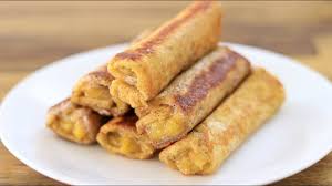 Banana Bread Toast Recipe Banana French Toast Roll Ups Youtube