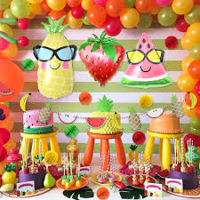 Get into the holiday spirit with these decorating ideas! Fruit Themed Party Decorations Aluminum Foil Fruit Latex Balloons Fruits Banner Garland Birthday Baby Shower Kids Supplies Party Diy Decorations Aliexpress