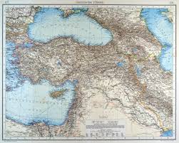 Zu den sehenswürdigkeiten in canakkale. Turkei Karte Asiatische Turkei Art Nbsp Nbsp Print Nbsp Nbsp Poster Peter Bierl Buch Kunstantiquariat