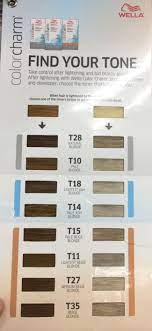 Wella Charm Hair Color Chart Caska Bleached Hair Tone Hair Ashy Hair