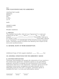 California general contractor license requirements Cost Plus Percentage Fee Agreement General Contractor Independent Contractor