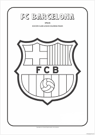 Soccer teams icon pack author: F C Barcelona Coloring Pages Soccer Clubs Logos Coloring Pages Free Printable Coloring Pages Online