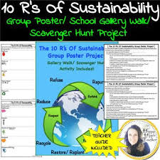 The 10 R S Of Sustainability This Lesson Is All About Promoting An Eco Friendly Lifestyle In Ou Earth Projects Middle School Science Classroom Sustainability