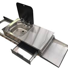 caravan pull out bbq and sink