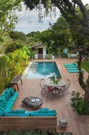 Terrassengestaltung Gartengestaltung Garten Terrasse Holz Nat Rlich Pool Gartenm Bel Wasser Pool Gartenterra In 2020 Pool Landscaping Backyard Pool Outdoor