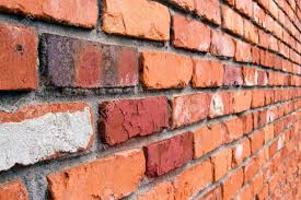 Down to basics in fin wall construction, the loading at foundation level tends to even out toa uniformly distributed low contact pressure, so that the normal strength bricks and mortar are not necessary. Brick Wall Angled Stock Photo Picture And Royalty Free Image Image 13443071