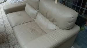 Divani & sofa` mobila de lux cu preturi accesibile tuturor. Divano Poltrone E Sofa In Pelle Beige Lungh 190 Cm Profondita 96 Cm H 87 Cm Ebay