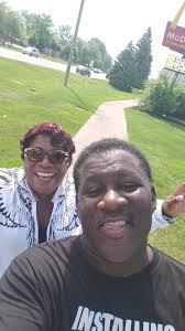 Pastor Edward Armstead III & Min Enitia after we completed our 13 miles  around Metro Park and back
