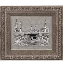Islamic Decor Large Framed Kaba Masjid Al Haram 1455 Large Framed Art Islamic Decor Islamic Art
