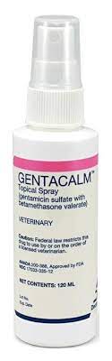 Gentacalm Topical Spray Gentamicin Sulfate And Betamethasone Valerate