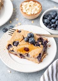 45 grams of whey concentrate protein powder is equivalent to ½ cup. Blueberry Baked Oats Gimme Delicious