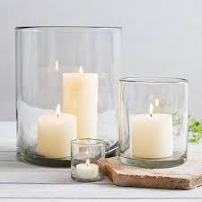 Glass Large Candle Holder Candle Holders The White Company Large Candle Holders Candle Holder Decor Large Glass Candle Holders
