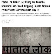 The plot and characters are quite obviously based on tarun tejpal's book. Amazon Prime S Paatal Lok Tarun Tejpal Tehelka S Former Editor In Chief Was Not Involved In Its Making Exclusive