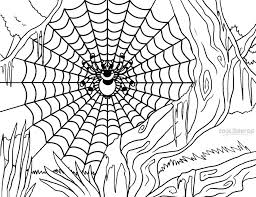 Your kiddo want to turn into a creepy crawler? Printable Spider Web Coloring Pages For Kids