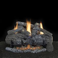 Enjoy a natural flame presentation as the fire curves and twirls around the fire log replicas. Hargrove Yukon Char Ventless Gas Log Set With Variable Flame Burner Marx Fireplaces Lighting