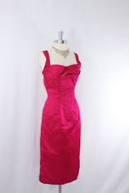 Reserved 1950 S Bombshell Vintage Etsy Vintage Dresses Dresses Hot Pink Silk